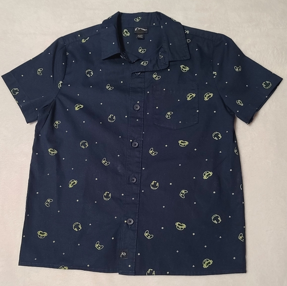 NWOT Art Class Boys' Short Sleeve Button-Down Shirt Size 4/5 - Picture 2 of 7